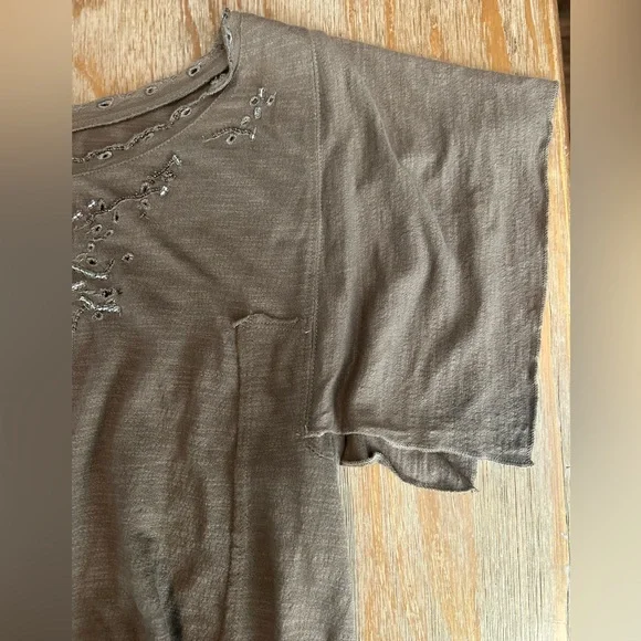 Free People Bead-Embellished Crop Top - Picture 5 of 9